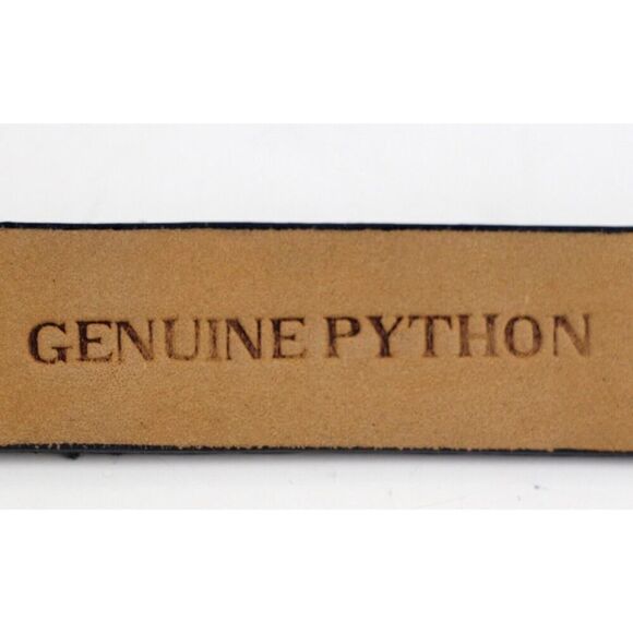 The Worth Collection BLACK GRAY GENUINE PYTHON 3/4\